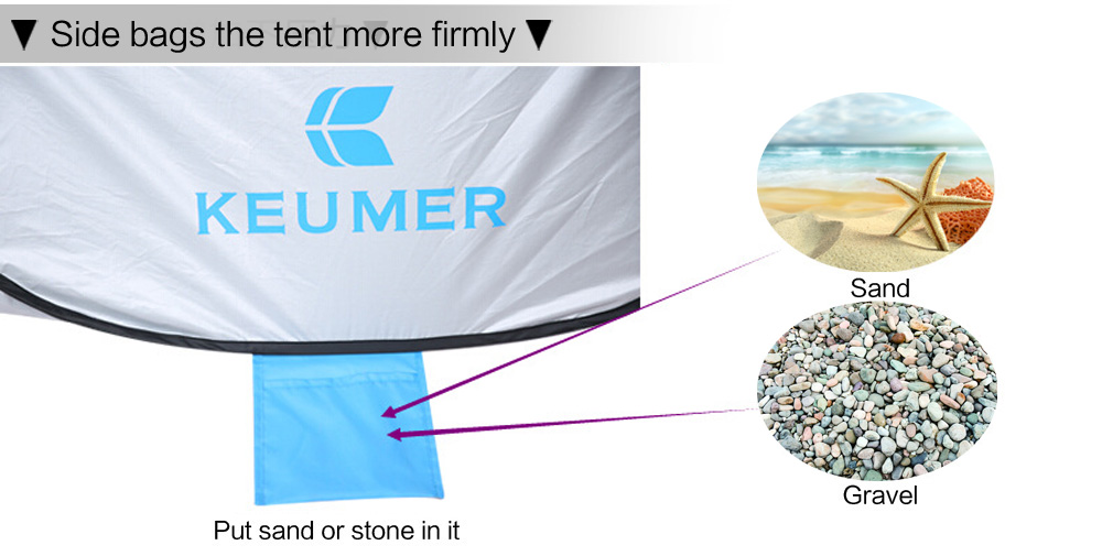 Cheap Goat Tents Keumer 2020 New Automatic Packable Camping Tent UV protection Pop Up Beach Tent Waterproof  for Outdoor Recreation Tourist Tents Tents 
